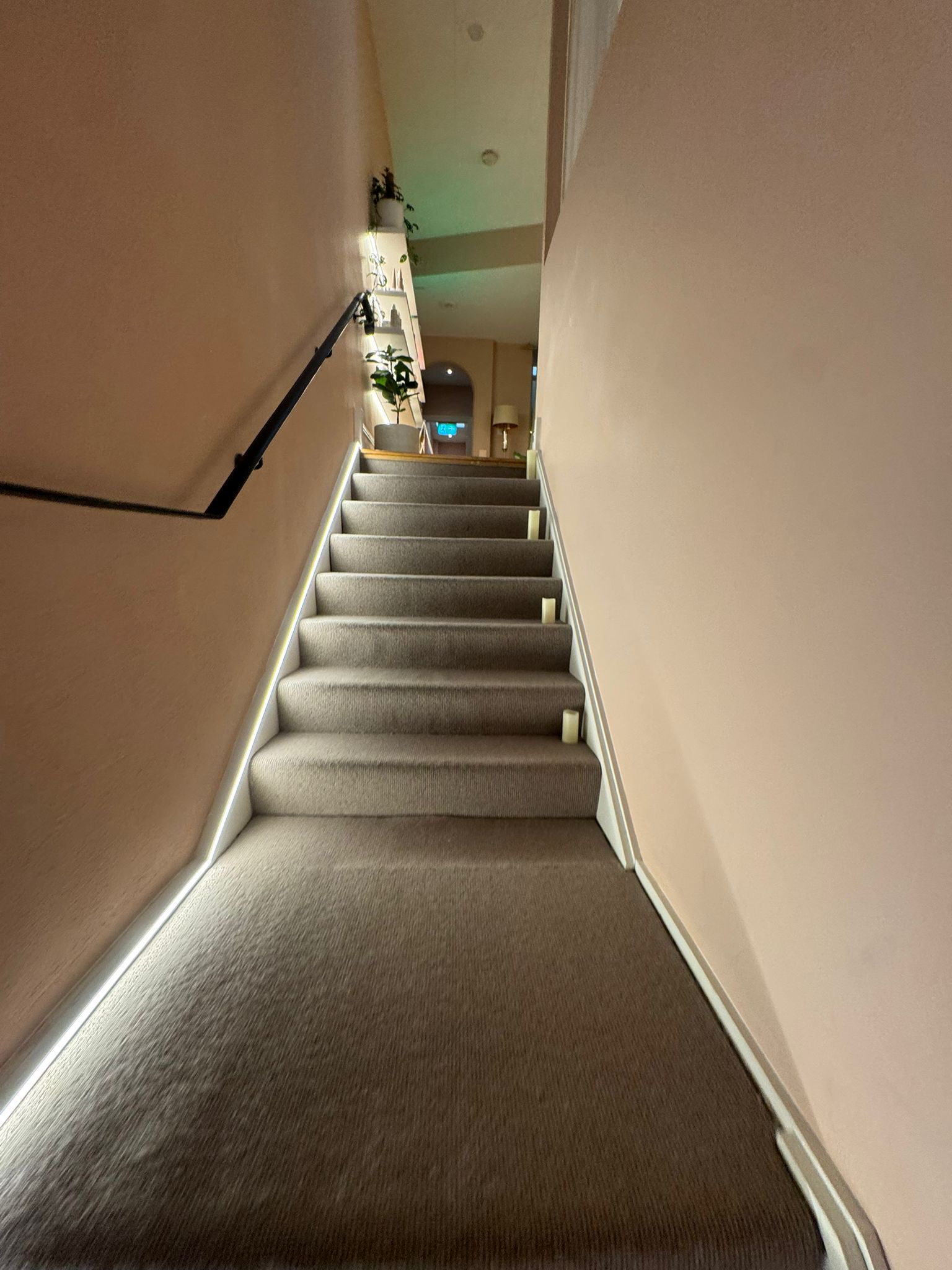 Beauty salon staircase